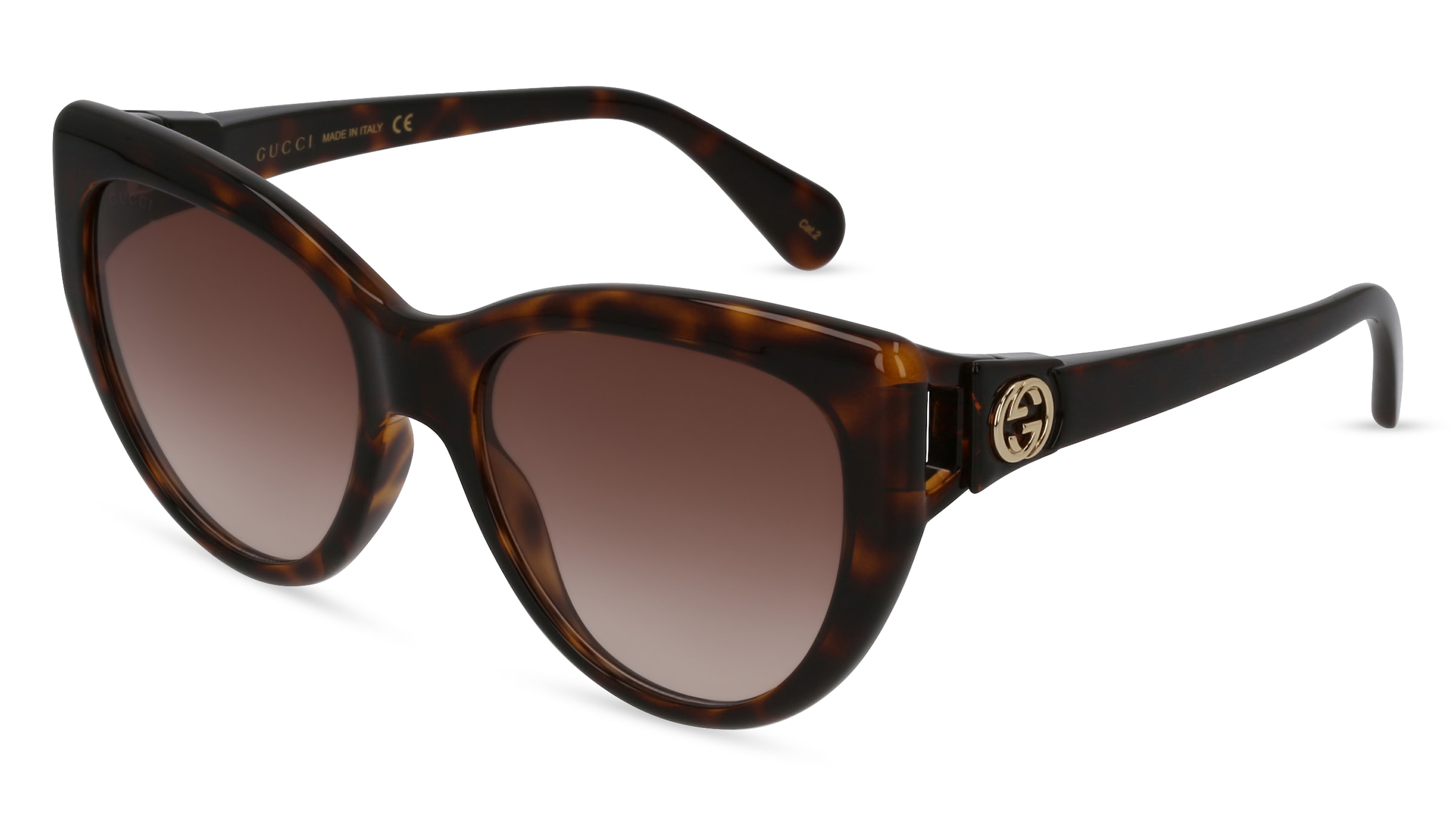 Gucci GG0877S Unisex-Sonnenbrille Vollrand Butterfly Kunststoff-Gestell, braun