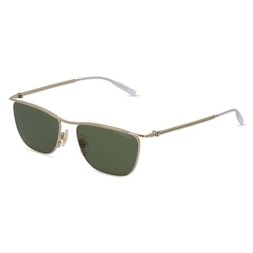 Montblanc MB0167S Herren-Sonnenbrille Vollrand Eckig Metall-Gestell, gold