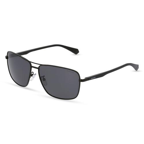 Polaroid PLD 2119/G/S Herren-Sonnenbrille Vollrand Eckig Metall-Gestell, Schwarz