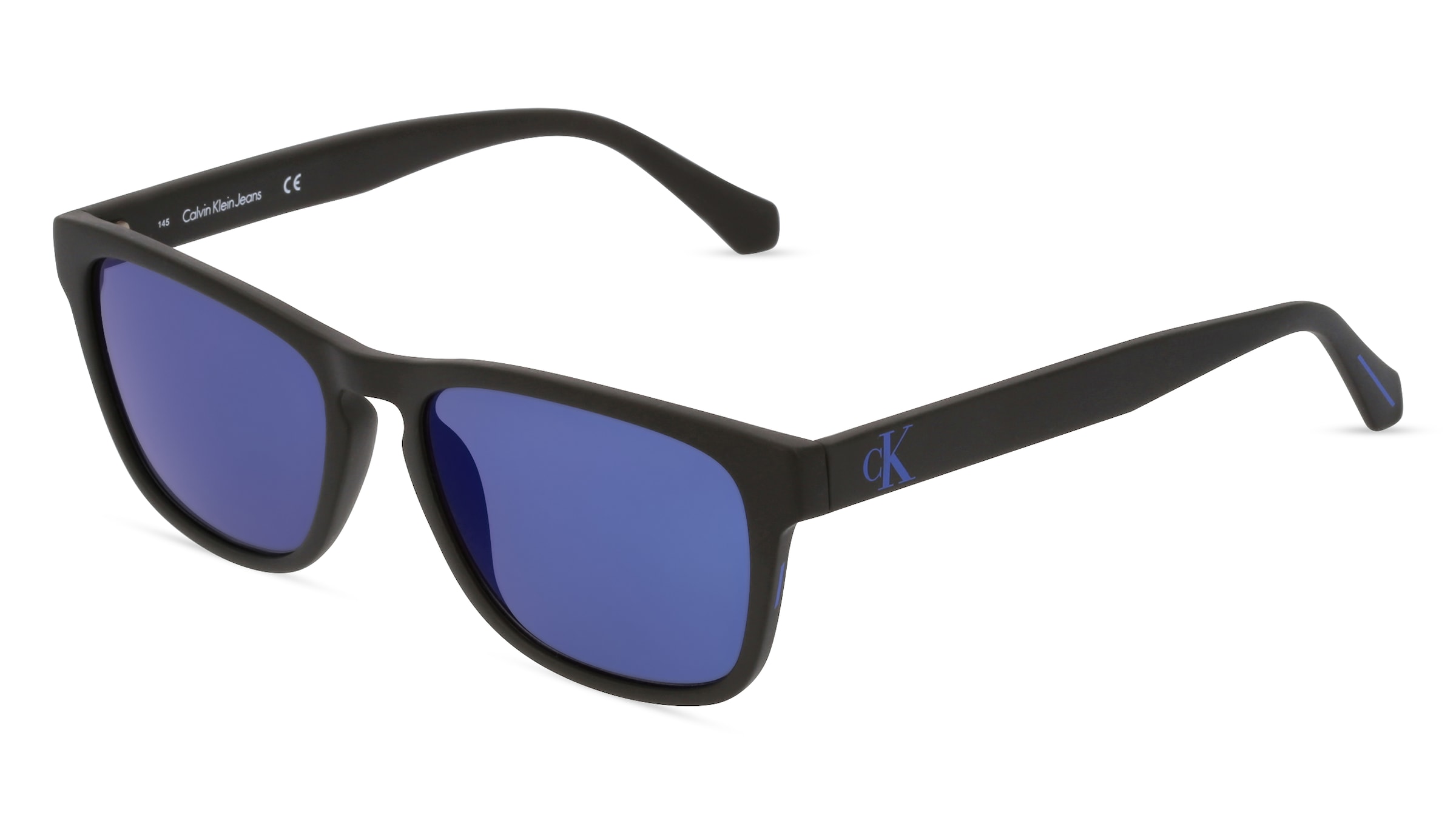 Calvin Klein Jeans CKJ21623S Unisex-Sonnenbrille Vollrand Quadratisch Kunststoff-Gestell, schwarz