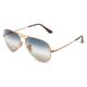 Ray-Ban RB 3689 AVIATOR METAL II Unisex-Sonnenbrille Vollrand Pilot Metall-Gestell, gold