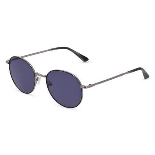 Calvin Klein CK21127S Unisex-Sonnenbrille Vollrand Rund Metall-Gestell, grau