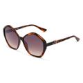 Guess GU7813 Damen-Sonnenbrille Vollrand Butterfly Kunststoff-Gestell, braun