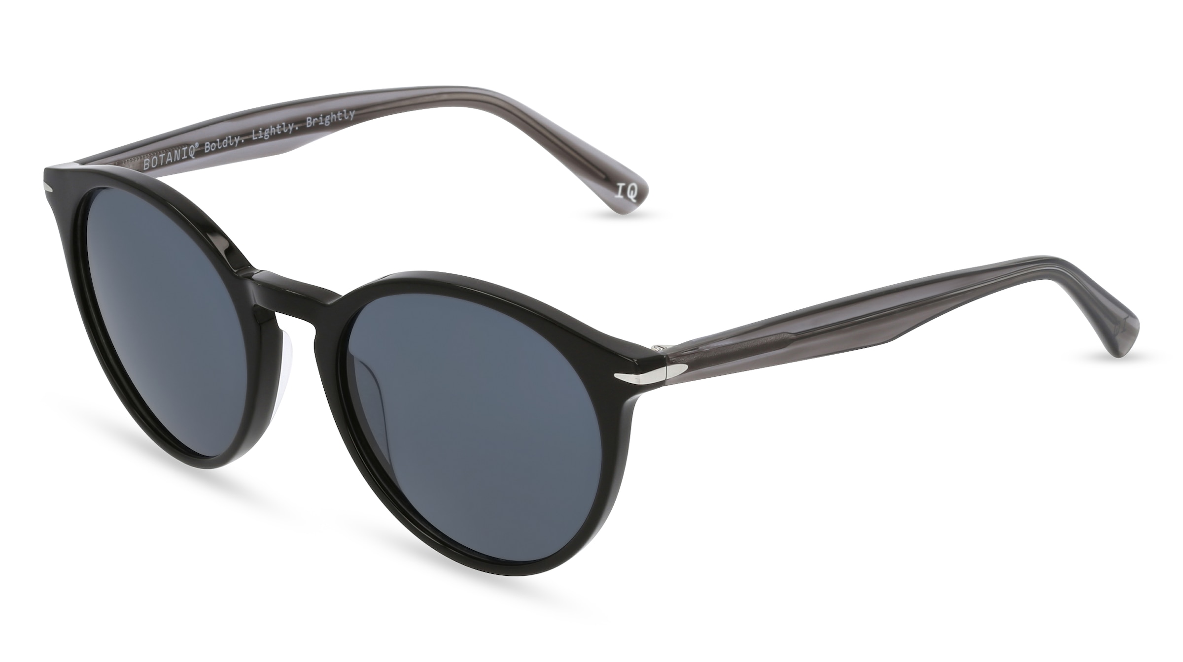 Botaniq 7007 Unisex-Sonnenbrille Vollrand Panto Acetat-Gestell, schwarz