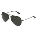 Fielmann BD 277 SUN CL Unisex-Sonnenbrille Vollrand Pilot Edelstahl-Gestell, Grau