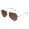 Fielmann BD 277 SUN CL Unisex-Sonnenbrille Vollrand Pilot Edelstahl-Gestell, gold