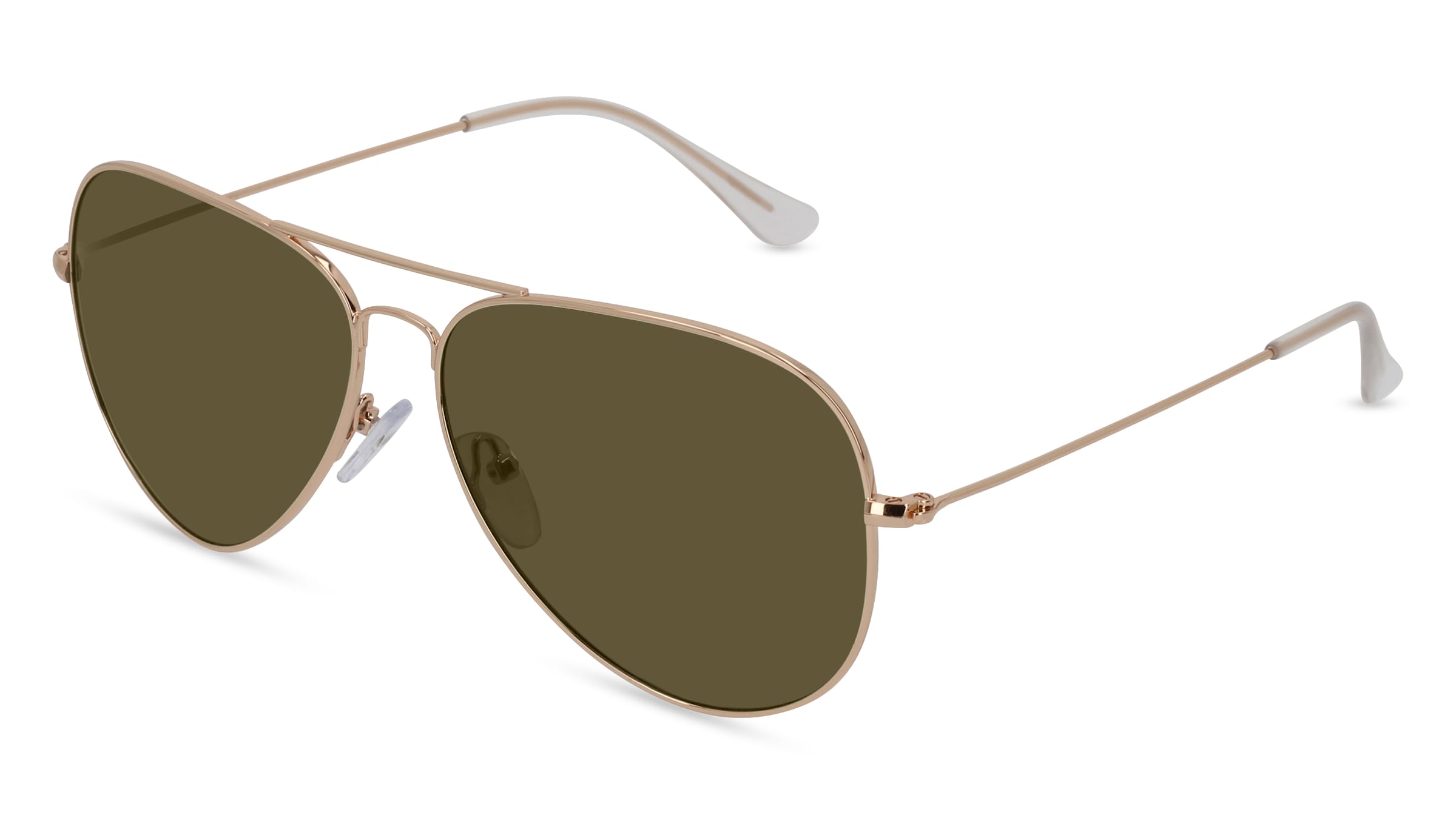 Fielmann BD 277 SUN CL Unisex-Sonnenbrille Vollrand Pilot Edelstahl-Gestell, gold