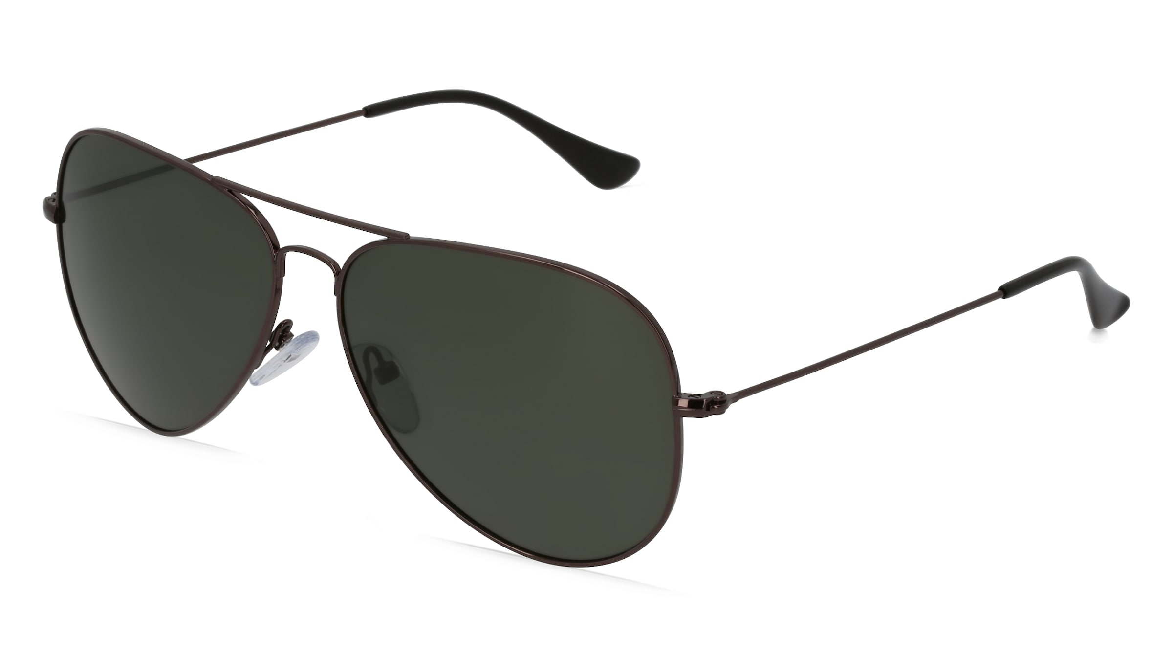 Fielmann BD 277 SUN CL Unisex-Sonnenbrille Vollrand Pilot Edelstahl-Gestell, grau