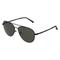Fielmann BD 456 SUN CL Herren-Sonnenbrille Halbrand Pilot Edelstahl-Gestell, schwarz