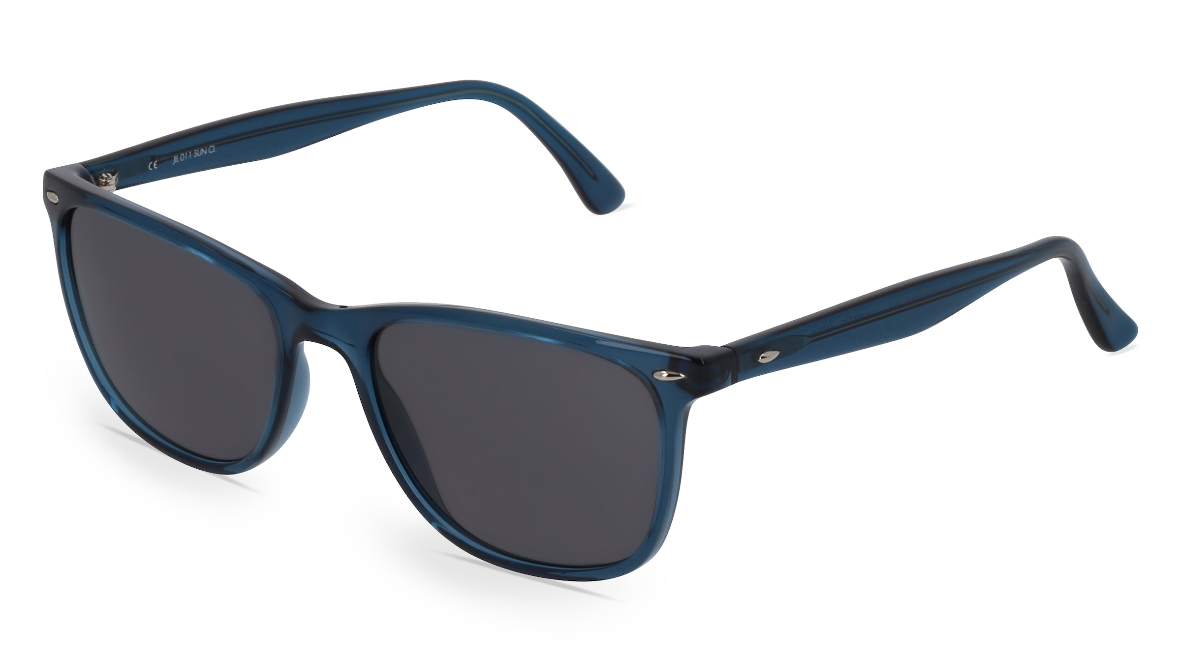 Fielmann JIL 011 SUN CL Unisex-Sonnenbrille Vollrand Quadratisch Propionat-Gestell, blau