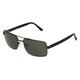 Fielmann MC 552 SUN FLEX CL Herren-Sonnenbrille Vollrand Eckig Edelstahl-Gestell, grau