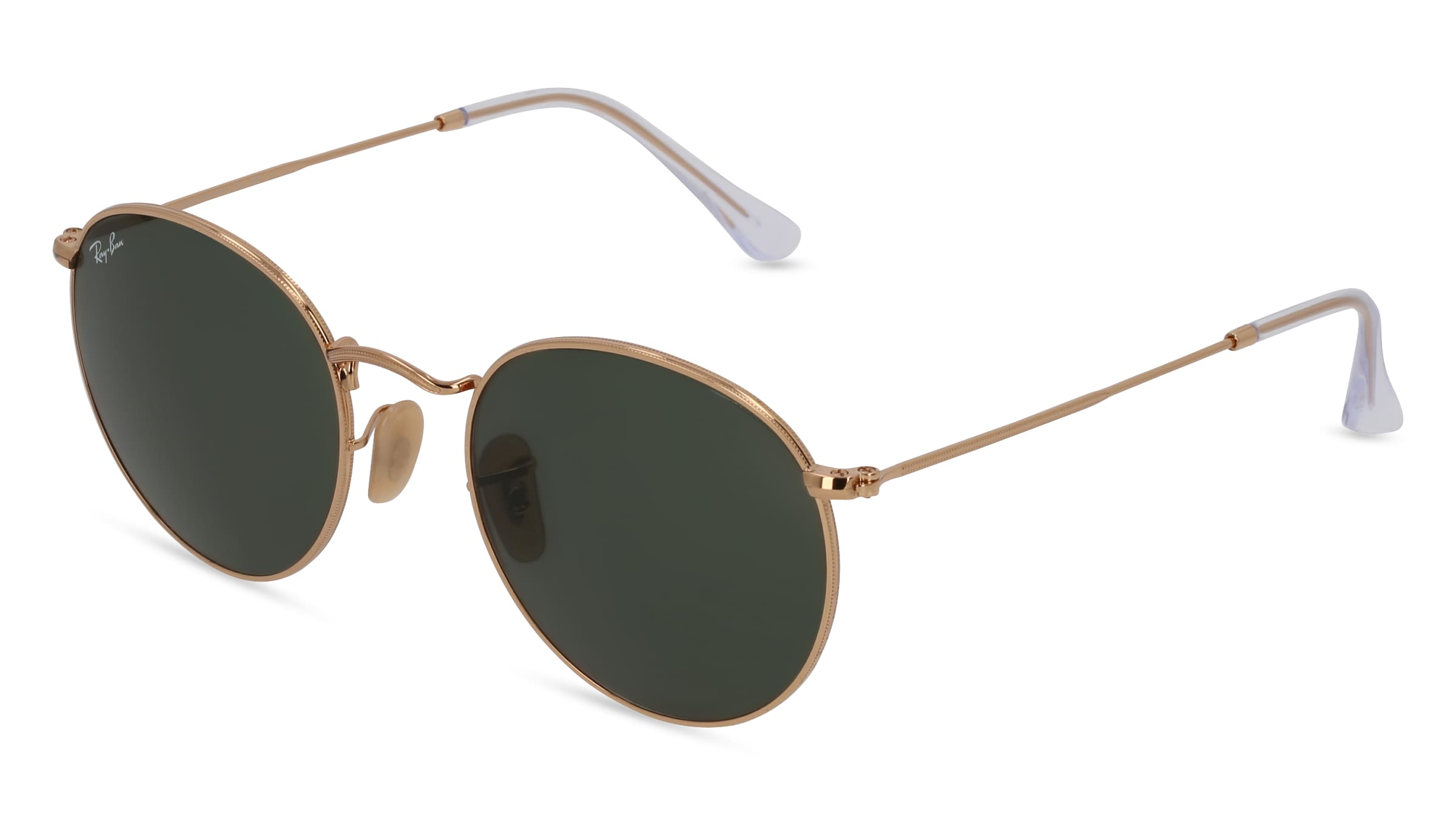 Ray-Ban RB 3447 ROUND METAL Herren-Sonnenbrille Vollrand Rund Metall-Gestell, gold