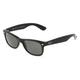 Ray-Ban RB 2132 NEW WAYFARER Unisex-Sonnenbrille Vollrand Eckig Kunststoff-Gestell, schwarz