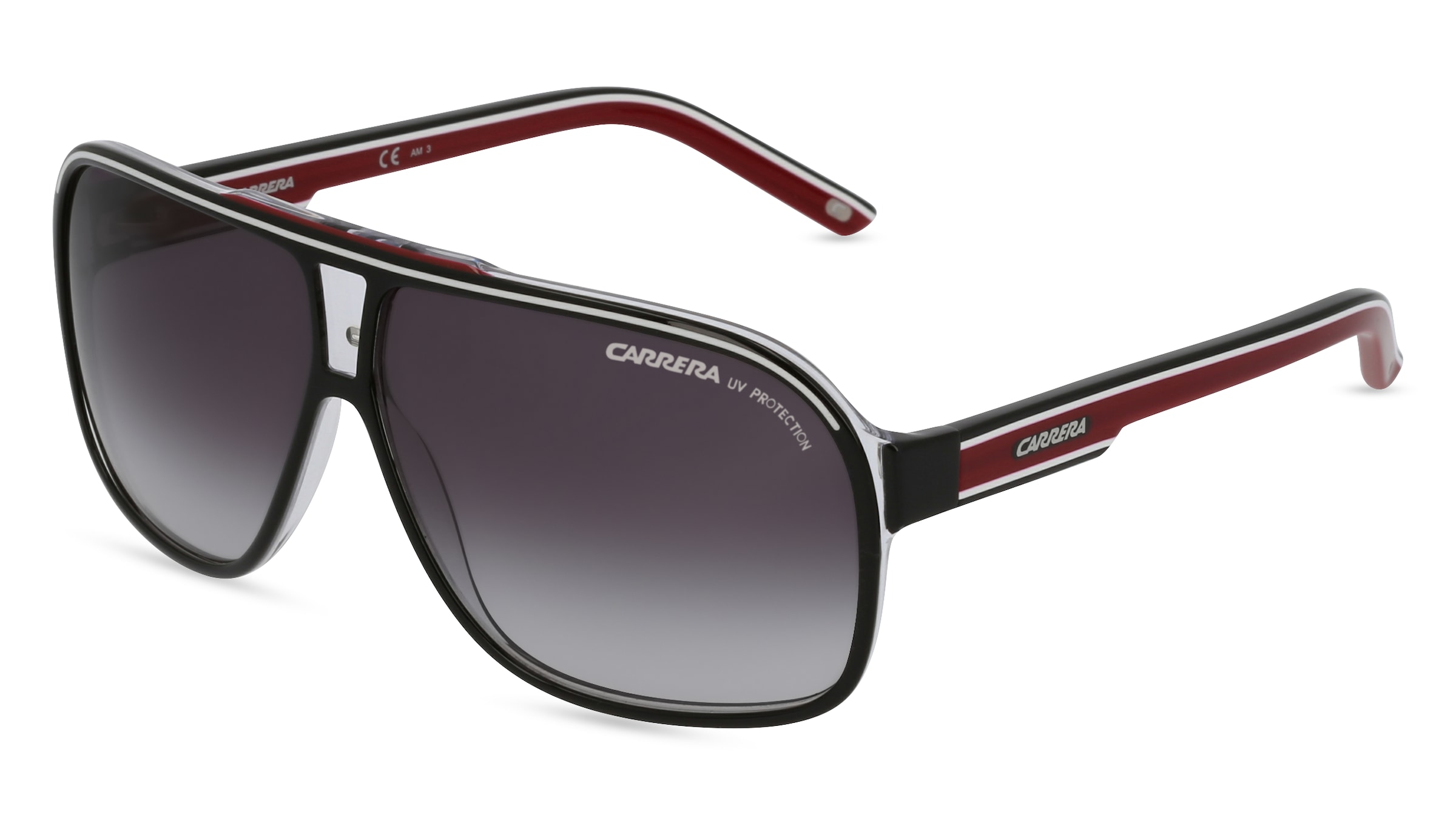 Carrera GRAND PRIX 2 Herren-Sonnenbrille Vollrand Quadratisch Acetat-Gestell, schwarz