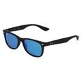 Ray-Ban Junior RJ 9052S NEW WAYFARER Jugend-Sonnenbrille Vollrand Eckig Kunststoff-Gestell, schwarz