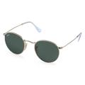 Ray-Ban RB 3447 ROUND METAL Unisex-Sonnenbrille Vollrand Panto Metall-Gestell, gold