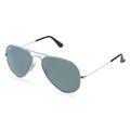 Ray-Ban RB 3025 AVIATOR Unisex-Sonnenbrille Vollrand Pilot Metall-Gestell, silber