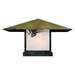 Arroyo Craftsman Monterey 17 Inch Tall 1 Light Outdoor Pier Lamp - MC-30CL-AM-BK