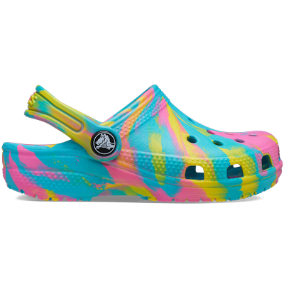 Crocs Digital Aqua / Multi Toddler Classic Marbled Clog Shoes Crocs Digital...