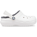 Crocs White / Grey Kids' Classic Lined Clog Shoes