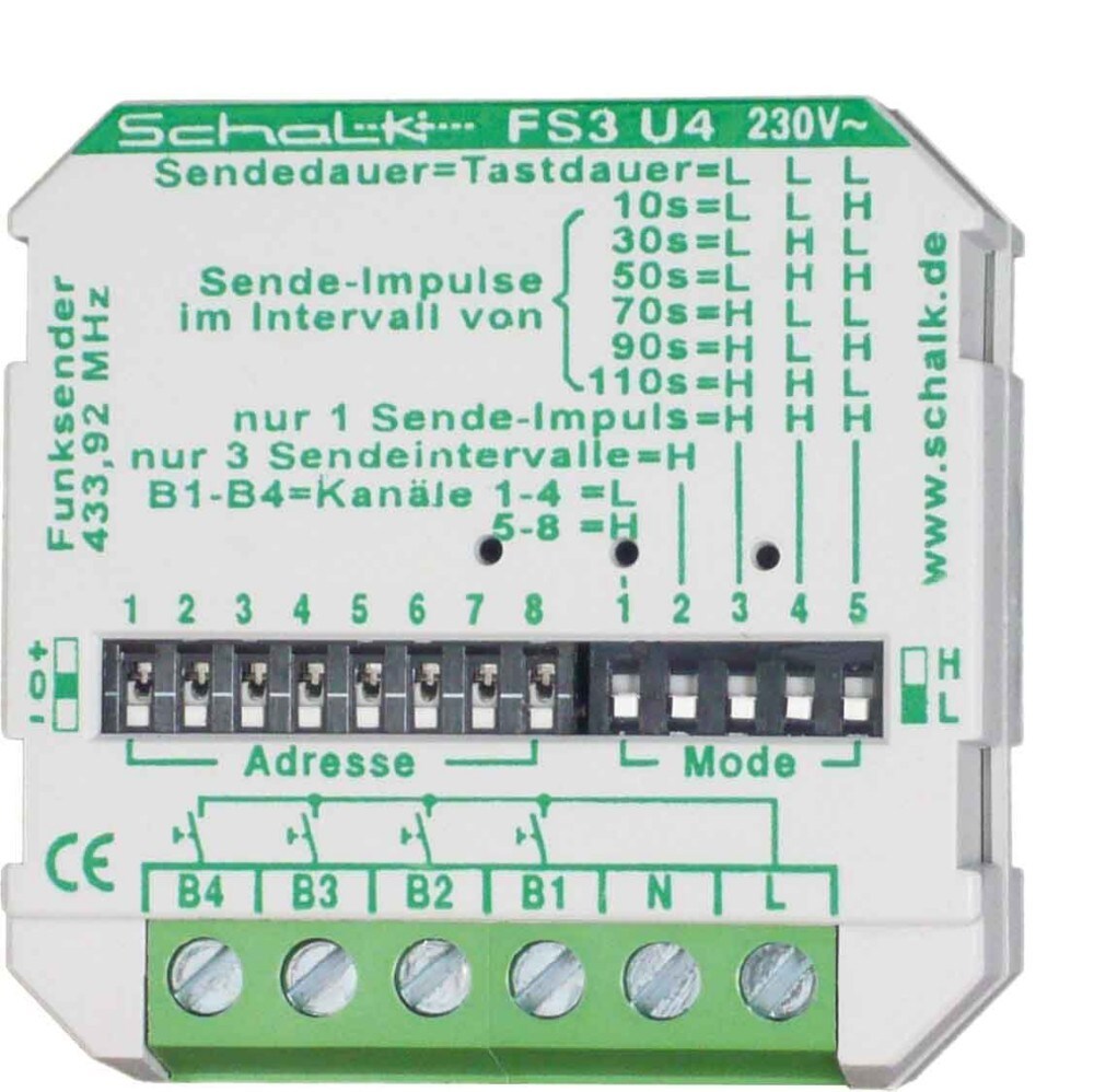 Schalk Funk-Sender UP FS3 U4 (230V AC) FS3U49 Image