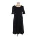 Gap Casual Dress - A-Line: Black Solid Dresses - Women's Size X-Small