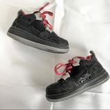 Nike Shoes | Air Jordan Force 4 Ajf (Td) 414592 - 001 Black / Varsity Red Toddler Size 7c | Color: Black/Red | Size: 7c