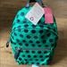 Kate Spade Bags | Kate Spade-Nwt Nylon Green & Blue Polka Dot Backpack | Color: Blue/Green | Size: 11x9x5.5