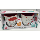 Disney Dining | Brand New Disney Mickey Mouse & Minnie Mouse Set Of Two Mug | Color: White/Silver | Size: Os