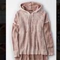 American Eagle Outfitters Sweaters | American Eagle Knitted Slouchy Sweater Reverse Print Jegging Hoodie | Color: Pink | Size: S