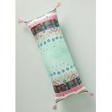 Anthropologie Accents | Anthropologie Embroidered Soumya Pillow -Pale Green/Multi-Colored | Color: Green/Pink | Size: Os