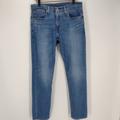 Levi's Jeans | Levi's 502 Stretch Waist Distressed Denim Blue Jeans | Color: Blue | Size: W 32 L 31