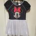 Disney Dresses | Disney Girl's Minnie Mouse Tutu Layered Lined Fluffy Short Sleeve Dress 3t Vgc | Color: Gray/White | Size: 3tg