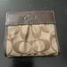 Coach Bags | Coach Small Wallet. Brown Coach Fabric. Good Condition. | Color: Brown | Size: Os