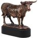 Ebros Gift Ebros France Charolais Cattle Cow Electroplated Figurine Resin in Brown/Gray | 5 H x 9.25 W x 2.5 D in | Wayfair TON53173 EBRC4