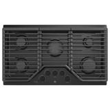 GE Profile™ Ge Profile 36" Built-In Gas Cooktop w/ Optional Extra-Large Cast Iron Griddle in Black | 5.5 H x 21 W x 36 D in | Wayfair PGP7036DLBB