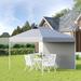 Outsunny 10 Ft. W x 10 Ft. D Metal Party Tent Metal/Soft-top in White | 111.75 H x 118 W x 118 D in | Wayfair 84C-278GY