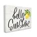 Stupell Industries Hello Sunshine Expression Soft Country Lemon Branch - Textual Art Canvas in Yellow | 16 H x 20 W x 1.5 D in | Wayfair