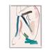 Stupell Industries Conceptual Crouched Female Figure Resting Bold Lines Canvas in Pink | 14 H x 11 W x 2 D in | Wayfair ae-563_wfr_11x14