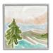 Stupell Industries Tree Forest Landscape Abstract Lake Mountain Range Canvas in Green | 24 H x 24 W x 1.5 D in | Wayfair ae-529_gff_24x24