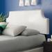 Winston Porter Laura Full Vinyl Headboard Upholstered in White | 57.5 W in | Wayfair 4A9958982BDE4FEF9FEE962F596C1306