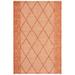 White 60 x 36 x 0.33 in Indoor/Outdoor Area Rug - Gracie Oaks Natural Fiber 220 Area Rug In Orange/Natural Cotton/Jute & Sisal | Wayfair