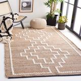 White 120 x 96 x 0.39 in Area Rug - Wade Logan® Adriyel Natural Fiber 375 Area Rug In Natural/Ivory Cotton/Wool/Jute & Sisal | Wayfair