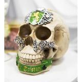 Trinx Anjana Gothic Skull Figurine Resin in Brown/Green/White | 5.25 H x 6.25 W x 4.5 D in | Wayfair 963F2918C6BB4FD6807BE5D6149D10EE