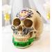 Trinx Anito Gothic Skull Figurine Resin in Brown/Green/White | 5.25 H x 6.5 W x 4.5 D in | Wayfair D260157F25AC4E1987BE723D87DADDD5