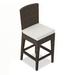 Wade Logan® Azilyn 25" Patio Bar Stool Wicker/Rattan in Brown | 39.25 H x 16.5 W x 20.5 D in | Wayfair 7F0C757467084D6DB34AD3685614B767