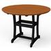 YardCraft Stella Bar Outdoor Table Plastic in Black/Brown | 54 H x 54 W x 54 D in | Wayfair PBT54-CB