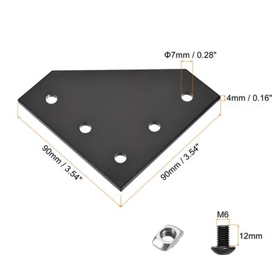 Corner Bracket Plates L Shape Outside Joint Kits, for Frame Structure