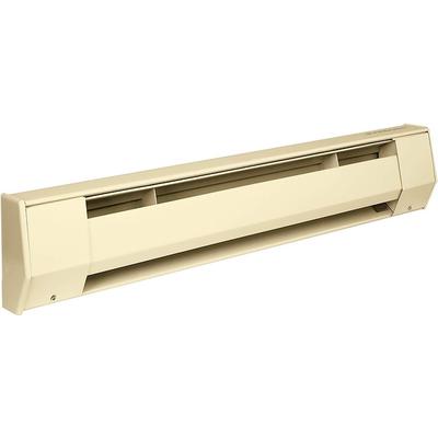 King Electric Baseboard Heater w/High Altitude Limit, 27" / 500-375W / 240-208V, Almond
