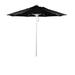 California Umbrella 7.5' Rd.. Aluminum Frame, Fiberglass Rib Market Umbrella, Push Open, White Finish, Olefin Fabric